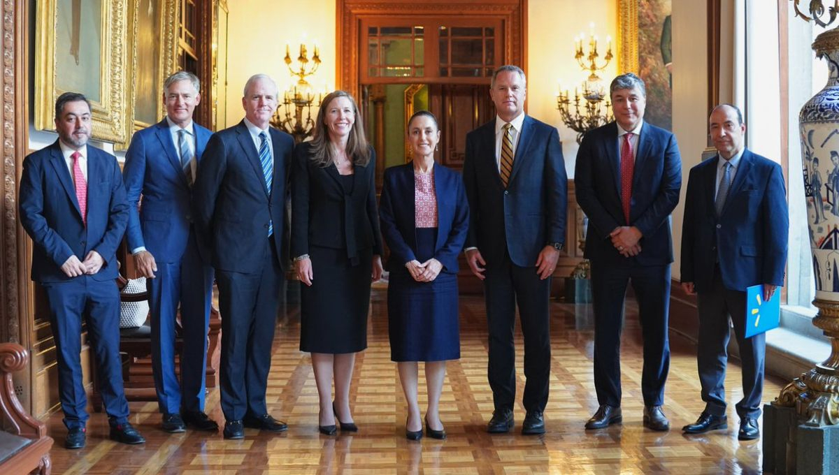 La presidenta Claudia Sheinbaum detalló que recibió a Doug McMillon, presidente y director ejecutivo de Walmart Inc.