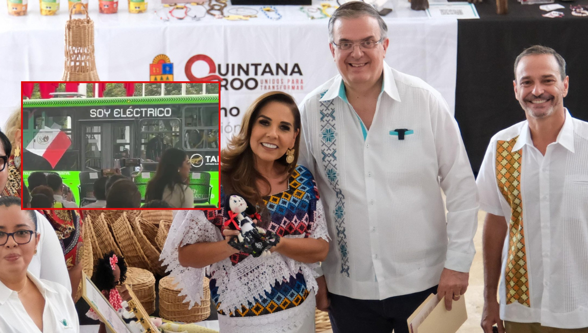 Mara Lezama y Marcelo Ebrard lanzan en Chetumal el primer transporte eléctrico 100% mexicano y certifican marcas locales con sello “Hecho en México”