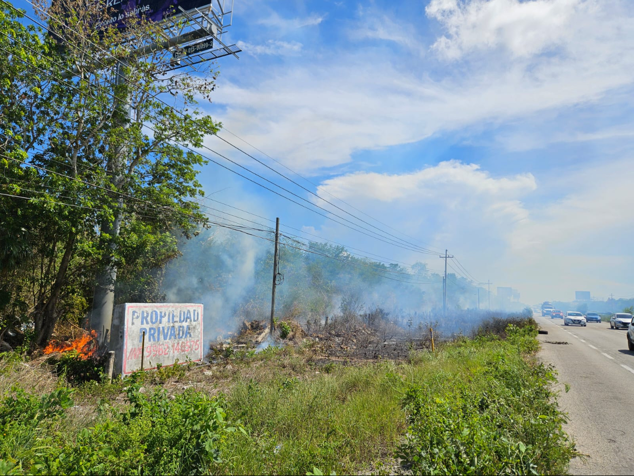 La situación de emergencia se registró a la altura del kilómetro 317