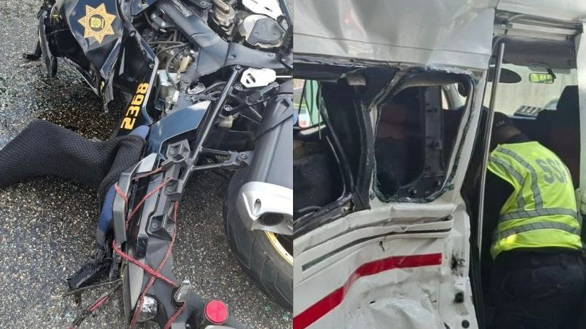 Usuarios del transporte y el policía involucrado terminaron hospitalizados Usuarios del transporte y el policía involucrado terminaron hospitalizados