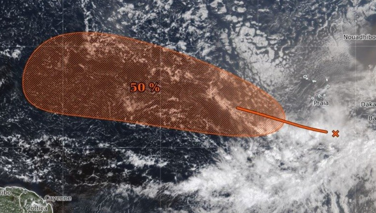 En siete días podría evolucionar en Ciclón Tropical en el Atlántico En siete días podría evolucionar en Ciclón Tropical en el Atlántico
