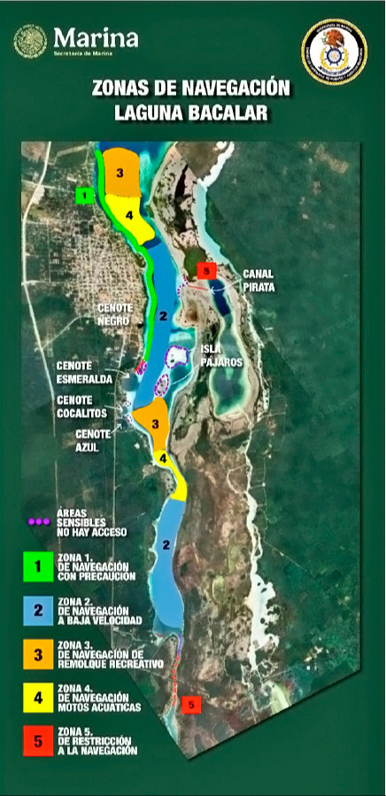 será obligatorio que todas las embarcaciones que naveguen en la Laguna de Bacalar cuenten con un ejemplar de estas reglas será obligatorio que todas las embarcaciones que naveguen en la Laguna de Bacalar cuenten con un ejemplar de estas reglas