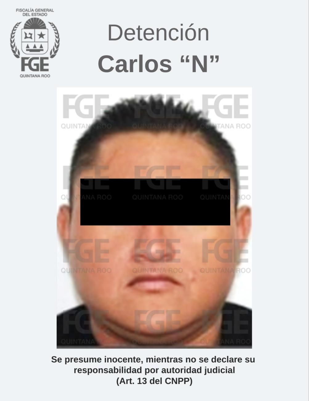 Policía de Investigación cumplimentaron orden de aprehensión en contra de Carlos “N” por delito de violencia familiar Policía de Investigación cumplimentaron orden de aprehensión en contra de Carlos “N” por delito de violencia familiar