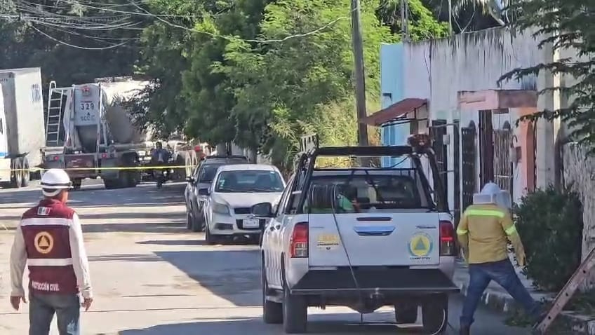 Una calle fue cerrada como medida preventiva.