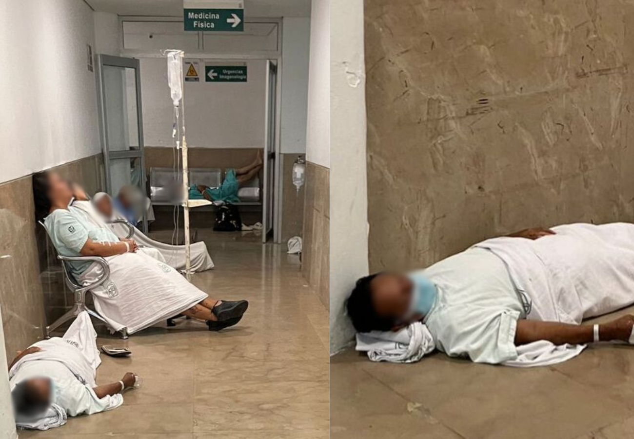 Algunos pacientes incluso tienen días esperando que les asignen una camilla o los canalicen a cirugía