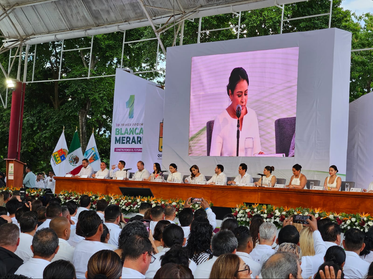 Destacan 15 proyectos prioritarios cumplidos en informe de gobierno en Puerto Morelos, Quintana Roo Destacan 15 proyectos prioritarios cumplidos en informe de gobierno en Puerto Morelos, Quintana Roo