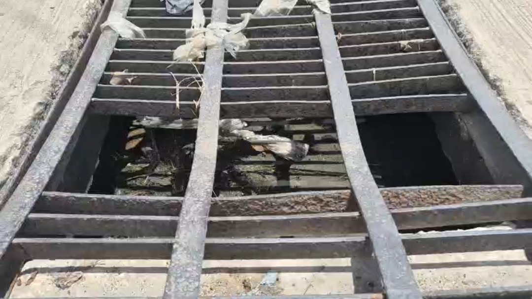 Vecinos exigen medidas preventivas por rejilla peligrosa en calles de Champotón