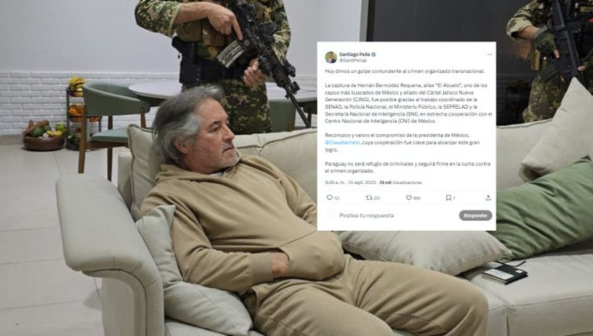 El presidente de Paraguay, Santiago Peña, agradeció de manera pública la colaboración de la presidenta de México, Claudia Sheinbaum Pardo