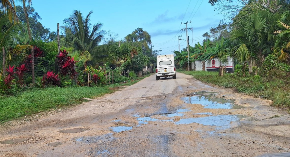 Las calles lucen en muy malas condiciones.