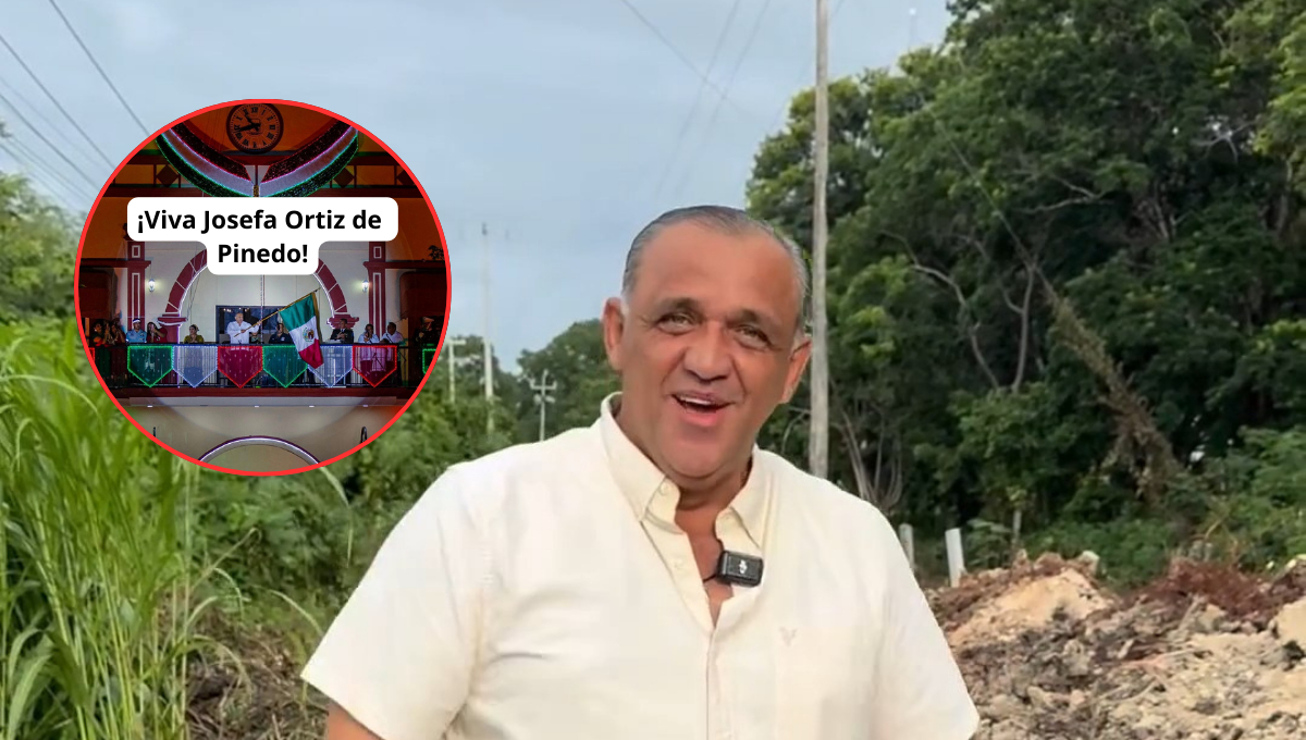 El alcalde Juan Carlos Hernández Rath se disculpó tras confundir a Josefa Ortiz de Domínguez en el Grito de Independencia.