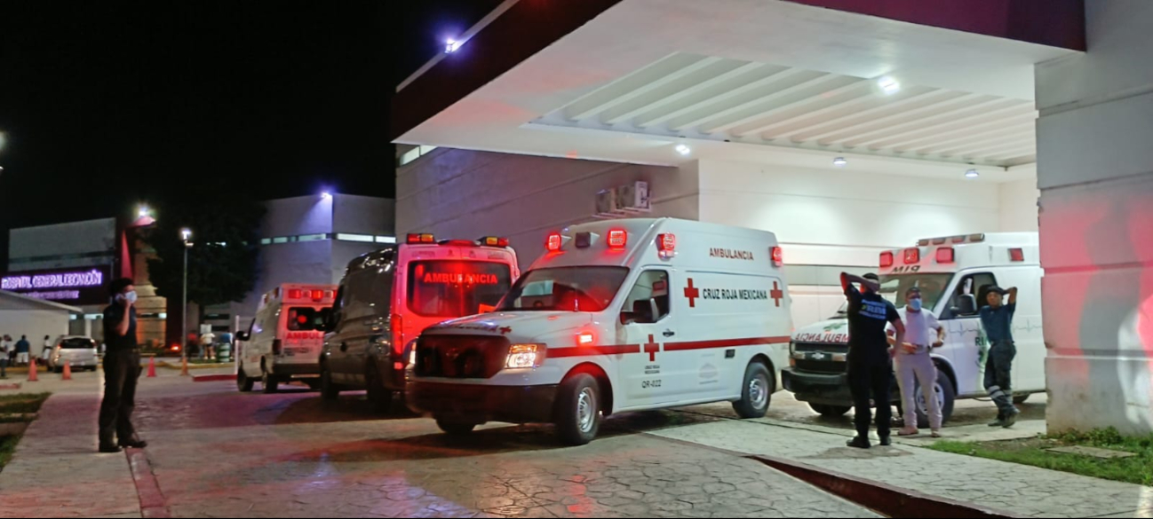 La víctima del ataque tuvo que ser trasladad al hospital.