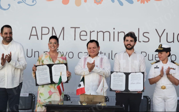APM Terminals anuncia inversión histórica para modernizar el Puerto de Progreso