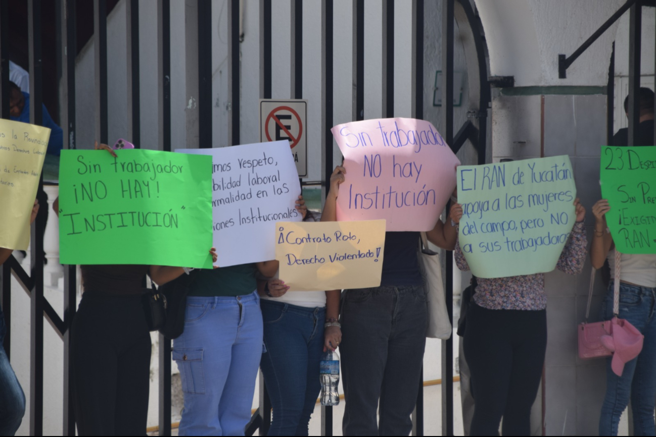 El sentimiento común entre los trabajadores que se manifestaron es una falta de respeto a sus derechos