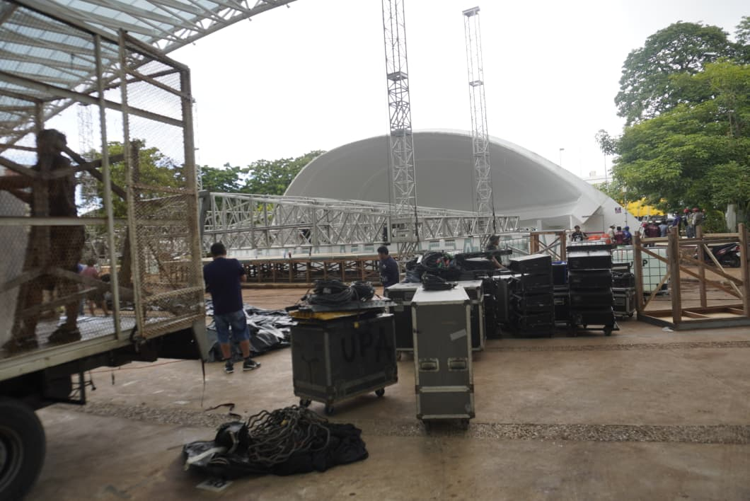 En la Concha Acústica de Campeche ya se preparan los detalles para la visita de la presidenta Claudia Sheinbaum este sábado 20 de septiembre.