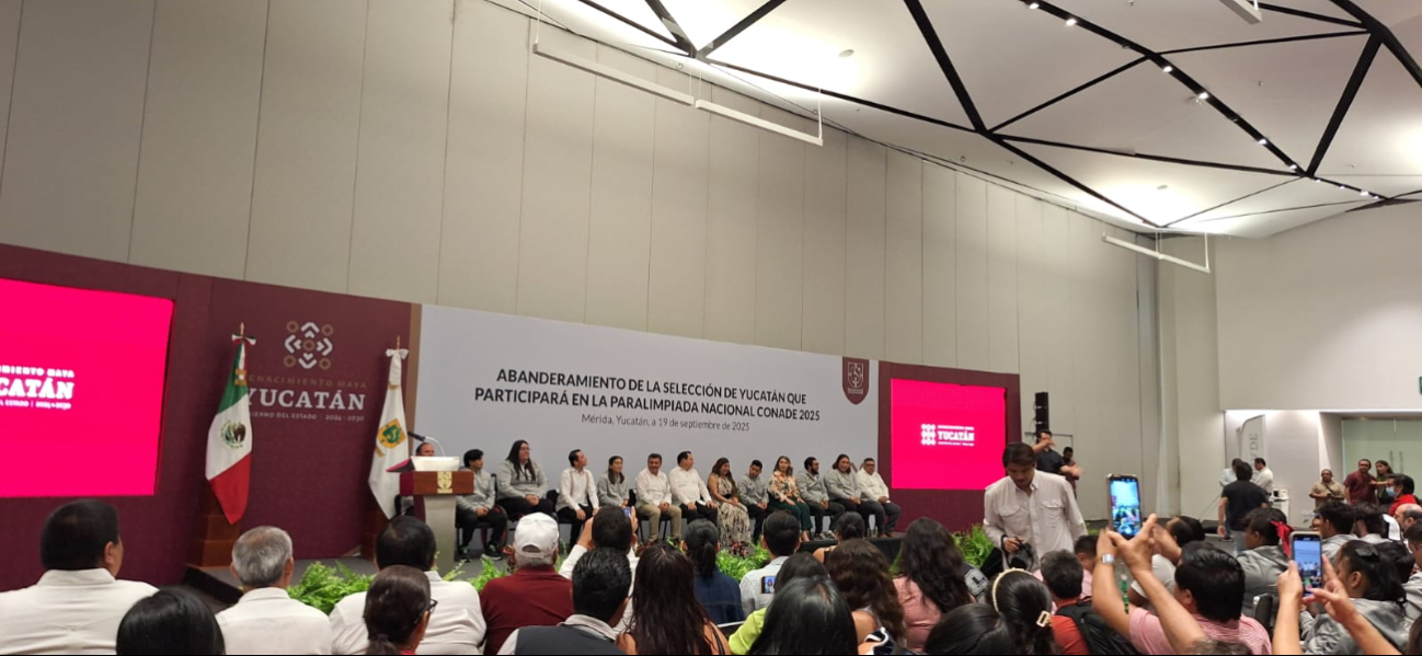 Yucatán listo para la Paralimpiada Nacional 2025: Díaz Mena abanderó a 56 paratletas