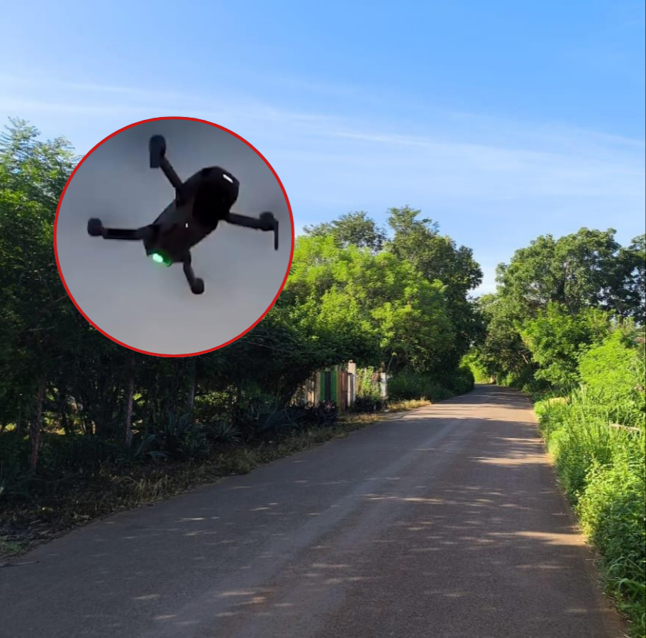 Al parecer es la segunda vez que se registra la aparición del dron en la casa Al parecer es la segunda vez que se registra la aparición del dron en la casa