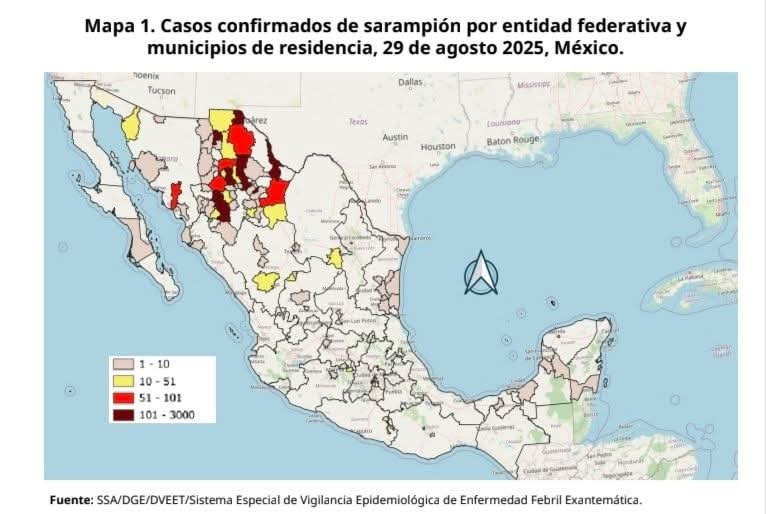 La confirmación fue emitida por la Dirección General de Epidemiología. La confirmación fue emitida por la Dirección General de Epidemiología.