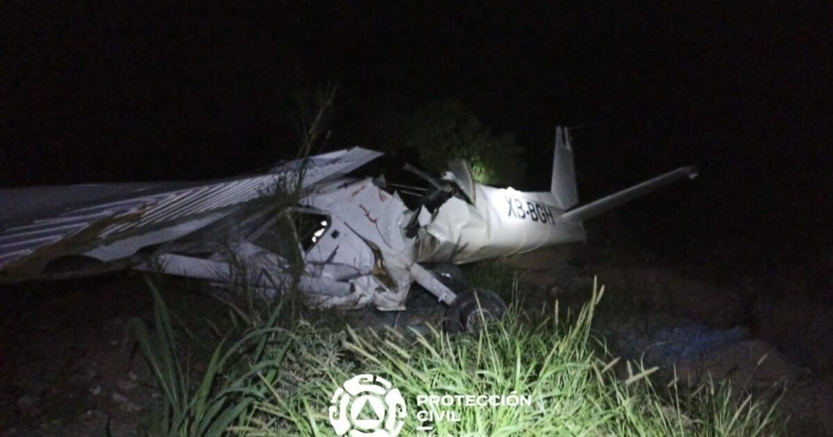 En el desplome de la aeronave dos personas fallecieron.