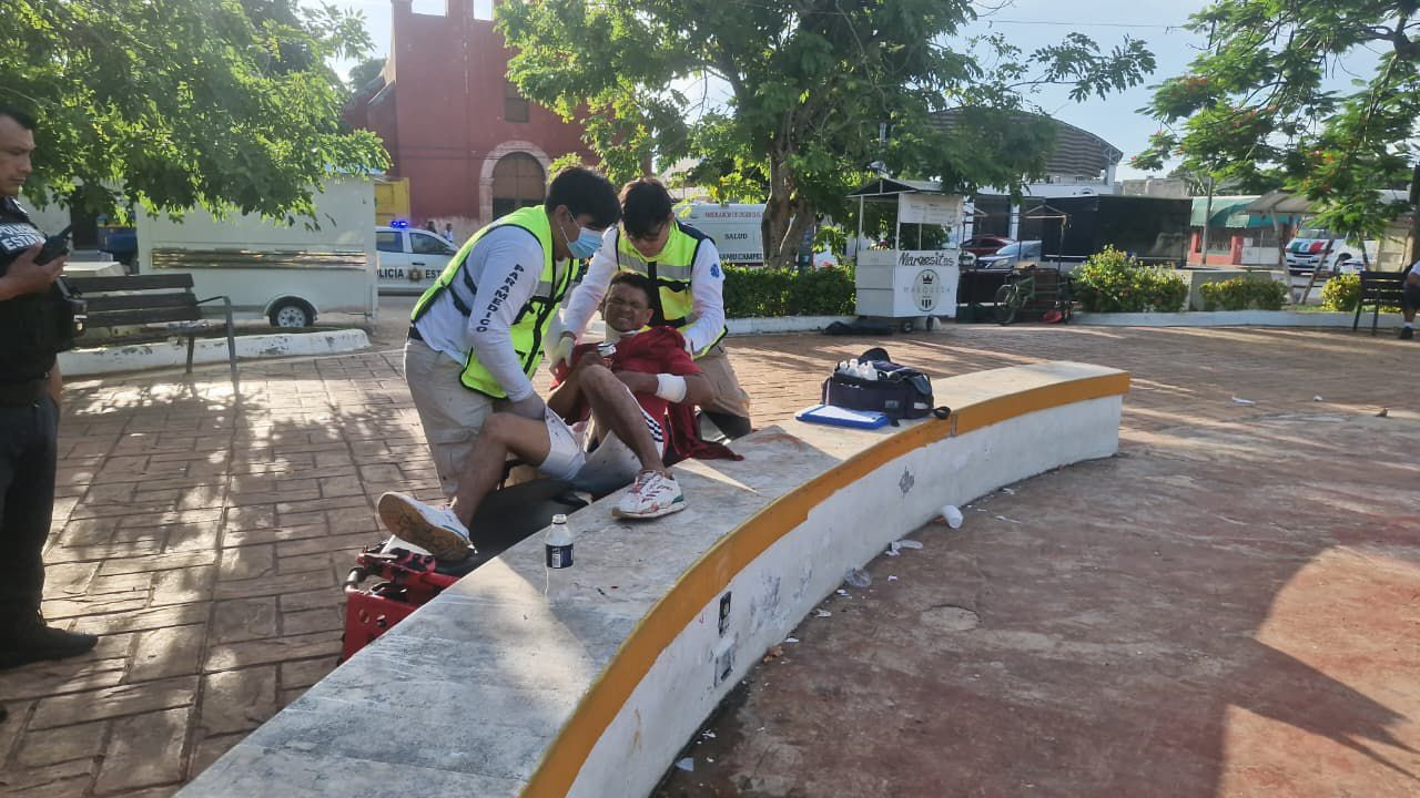 Heridas en cuello y mano: hombre lesionado en riña en parque de Santa Lucía Heridas en cuello y mano: hombre lesionado en riña en parque de Santa Lucía