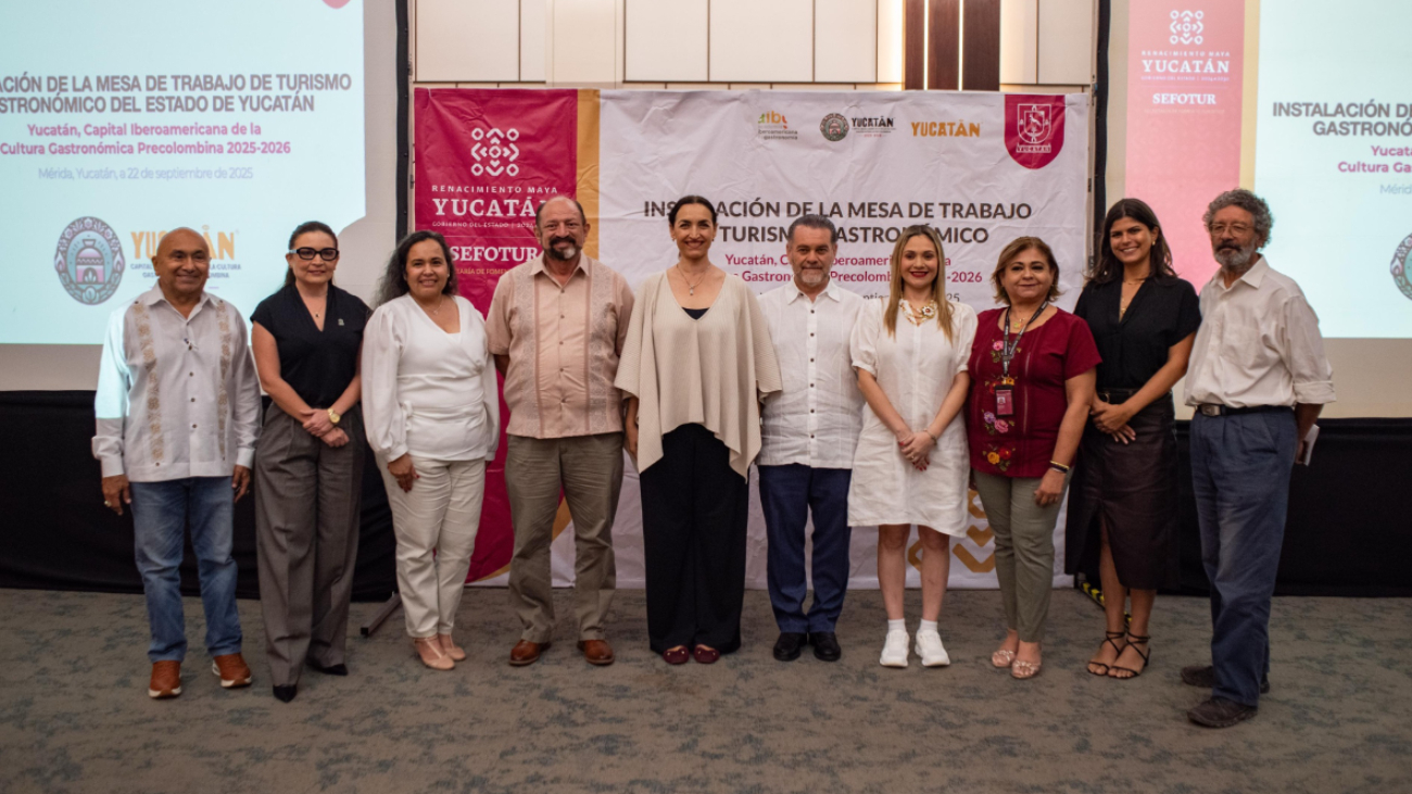 Durante la sesión, los integrantes de la mesa rindieron protesta y se comprometieron a promover la proyección nacional e internacional de Yucatán como destino gastronómico