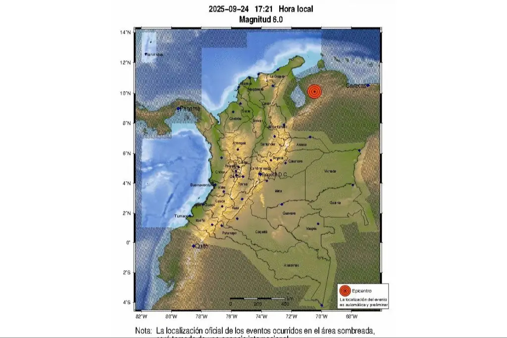 El sismo de Venezuela se siente hasta Colombia y autoridades analizan riesgos.