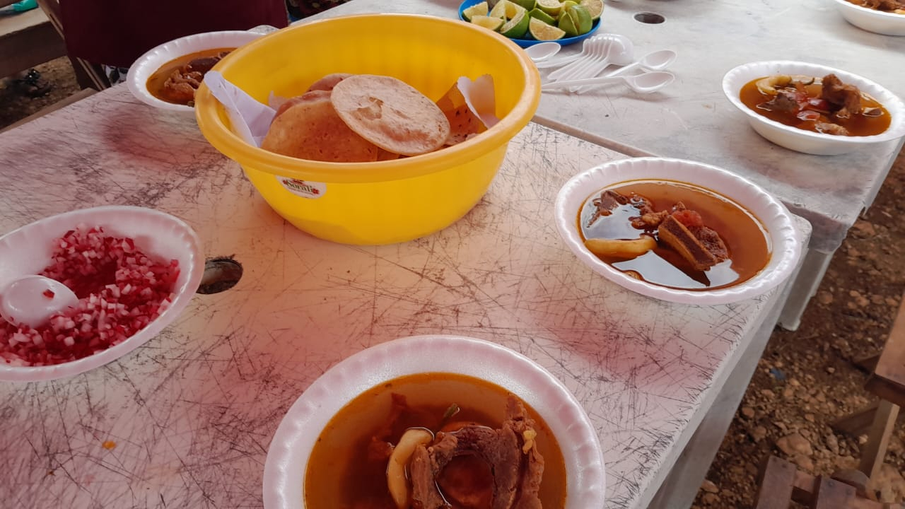 Invitación abierta a pobladores de comunidades vecinas para sumarse a la fiesta y degustar el tradicional mondongo