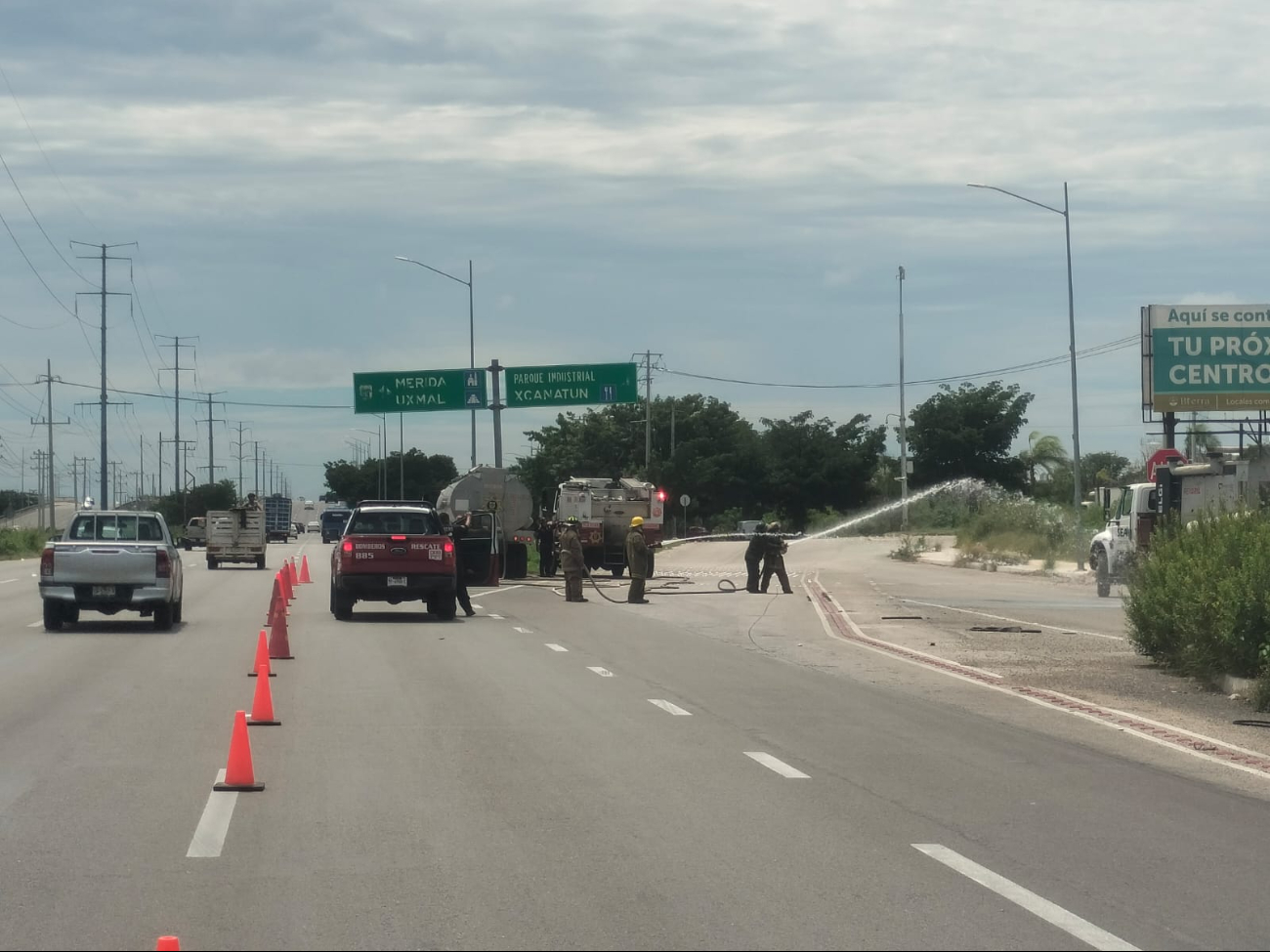 La fuga de gas en la Mérida-Progreso fue atendida