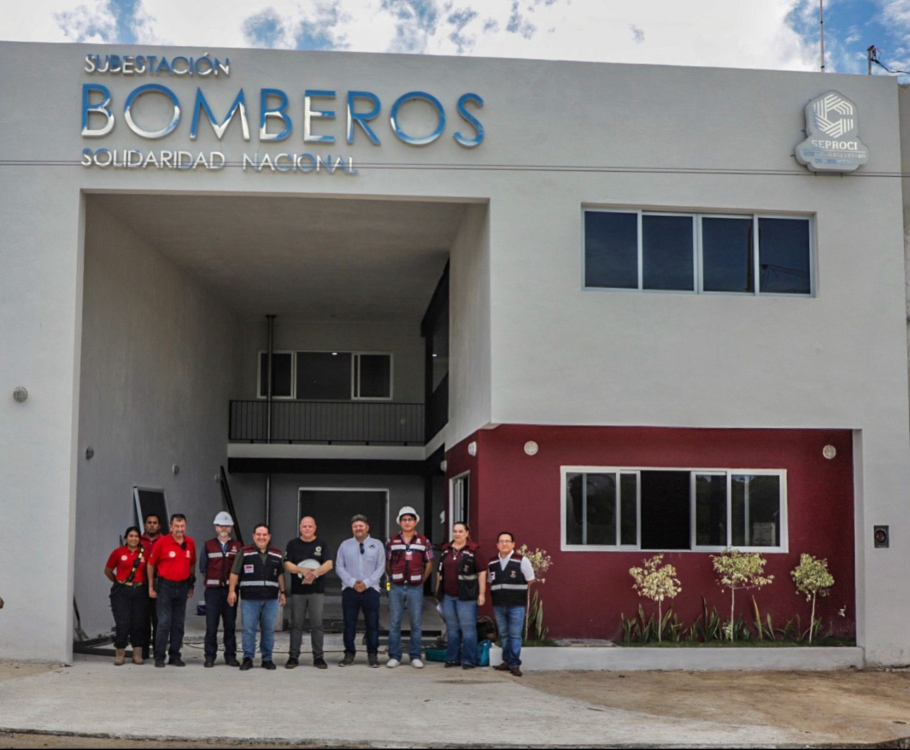 La Sedumop informó que en una semana concluirá la subestación de bomberos en Solidaridad Nacional, con inversión de 6.2 millones de pesos.