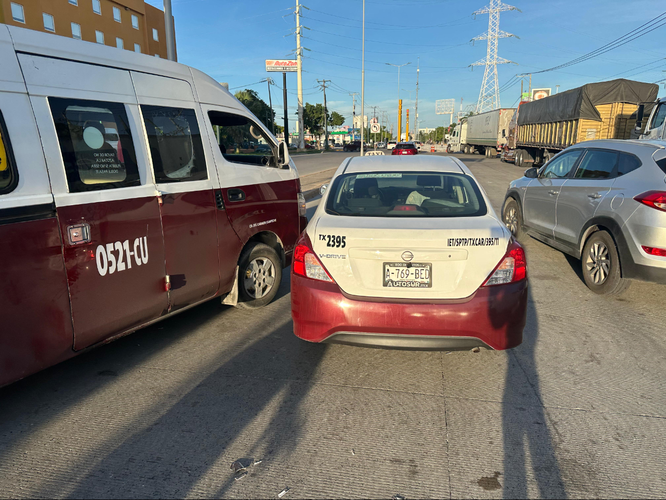Conductores llegaron a un acuerdo amistoso para cubrir los daños.