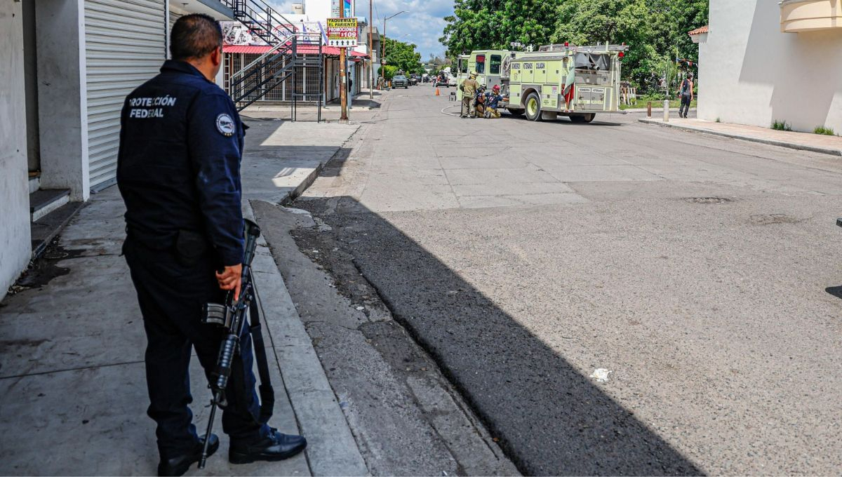 Durante el enfrentamiento, los agentes estatales aseguraron un domicilio que presuntamente funcionaba como casa de seguridad de un grupo criminal