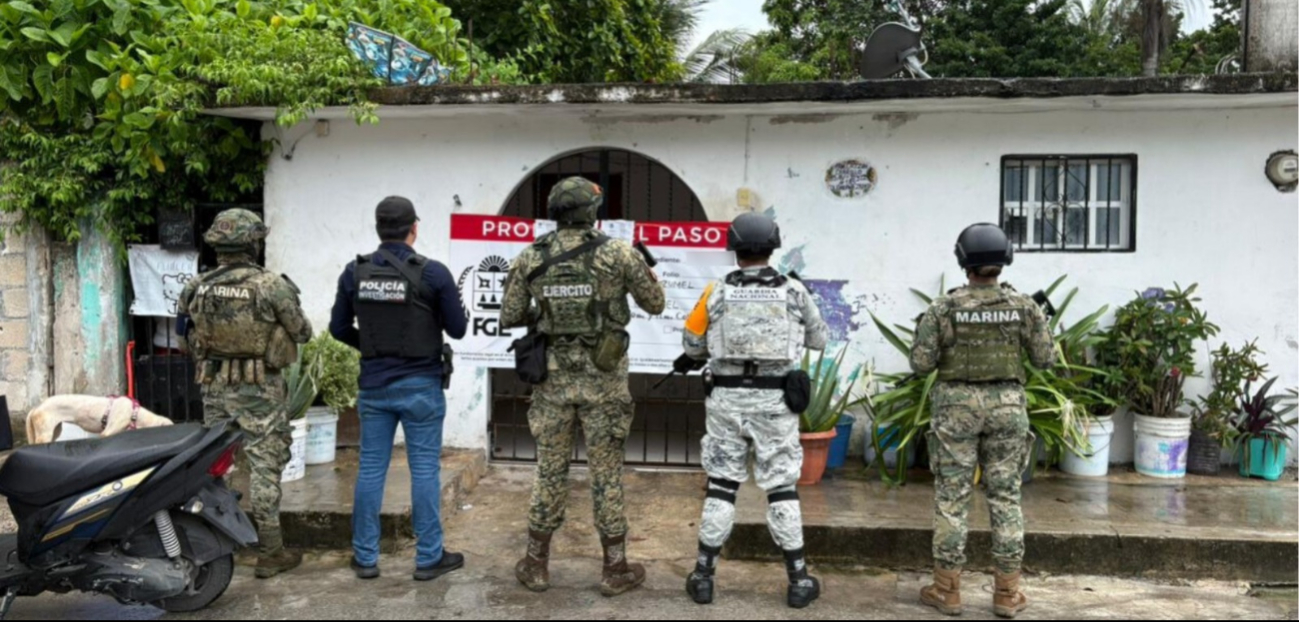 Elementos de la Semar, Sedena, Guardia Nacional y SSC participaron en los operativos.