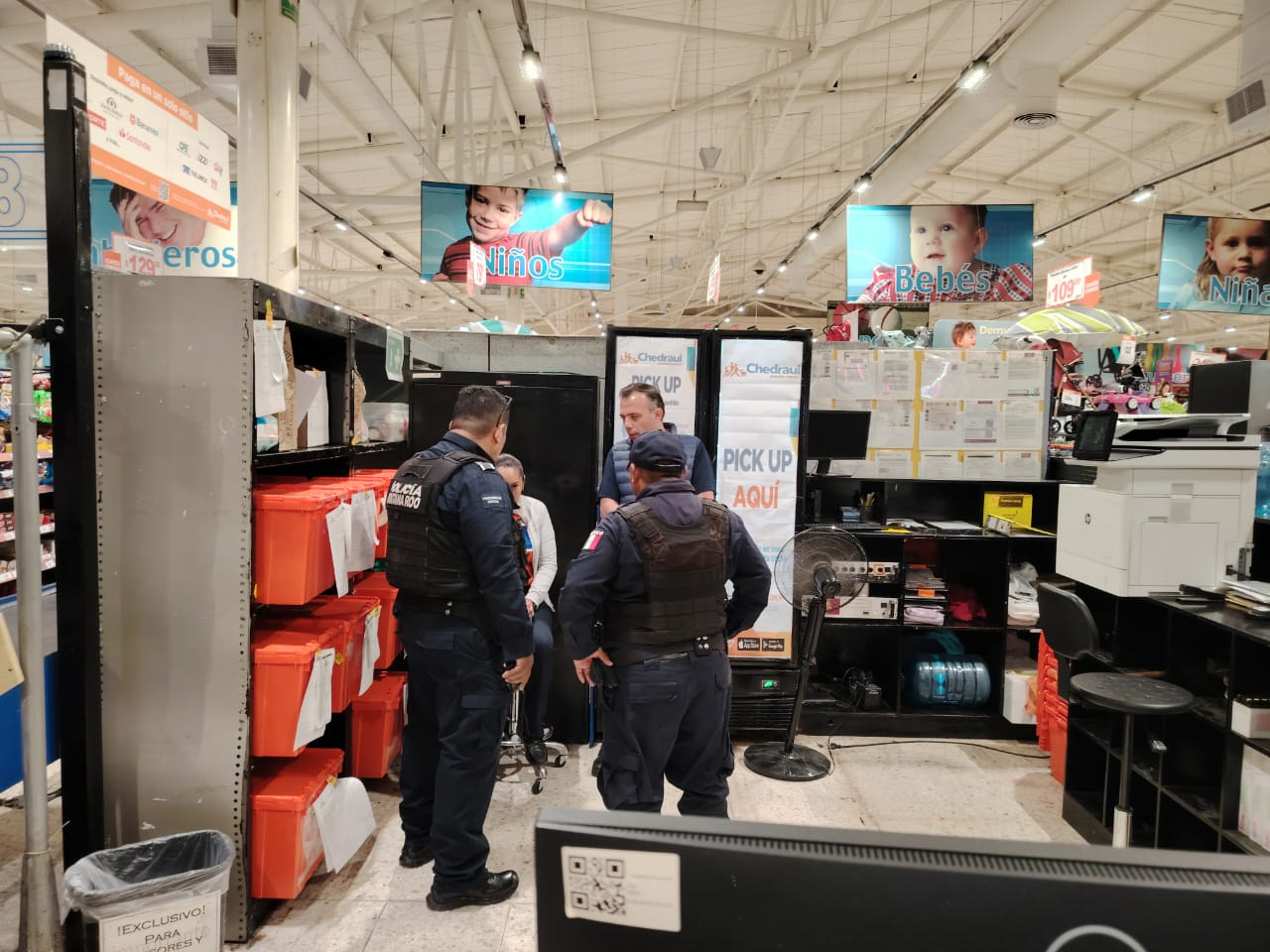 Policías municipales atendieron el llamado de emergencia.