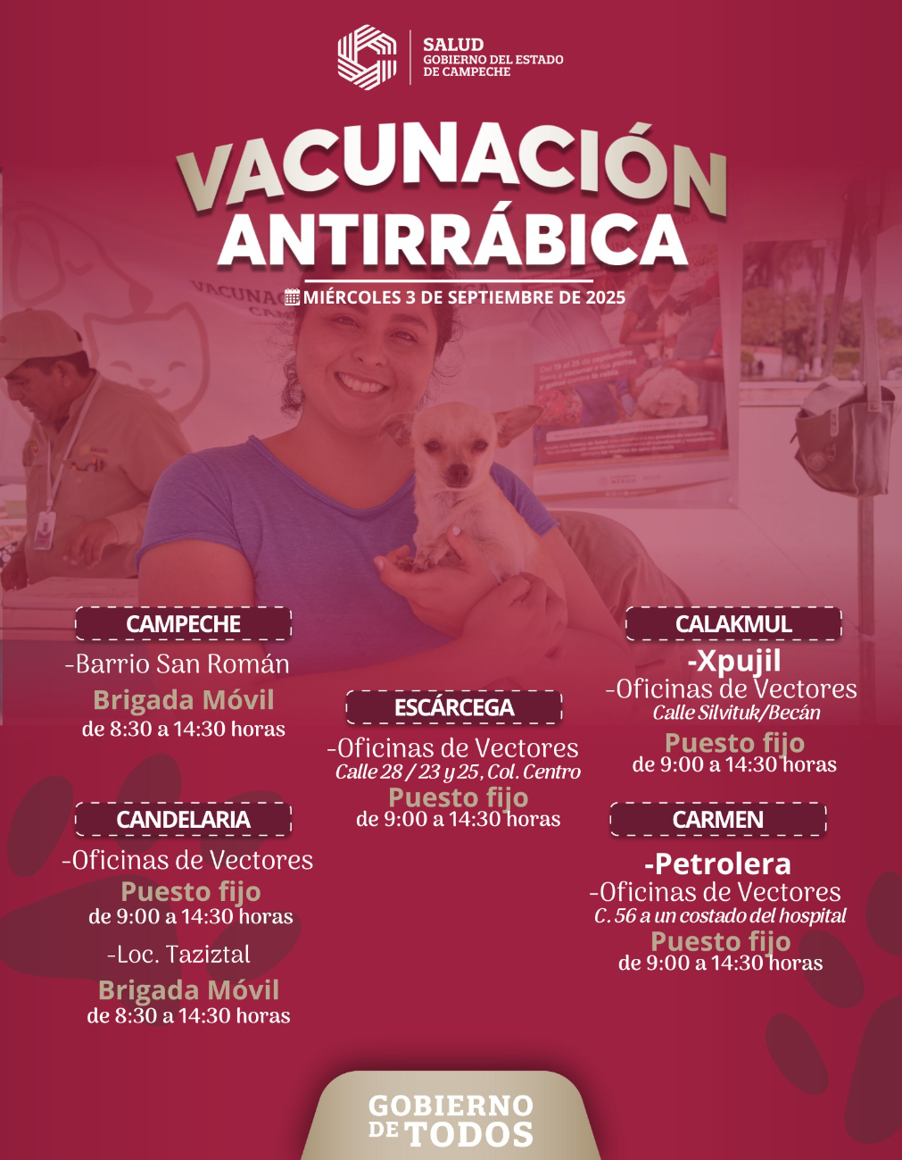 Hay módulos fijos y brigadas móviles en varios municipios. Hay módulos fijos y brigadas móviles en varios municipios.