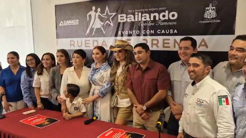La Canaco Servytur Campeche anunció el evento con causa “Bailando con los Famosos”.
