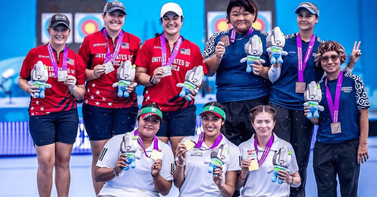 México hace historia: oro en arco compuesto femenil en el Mundial Gwangju 2025