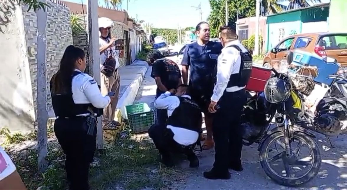 Fiscalía recibe a presunto ladrón detenido por vecinos en Campeche