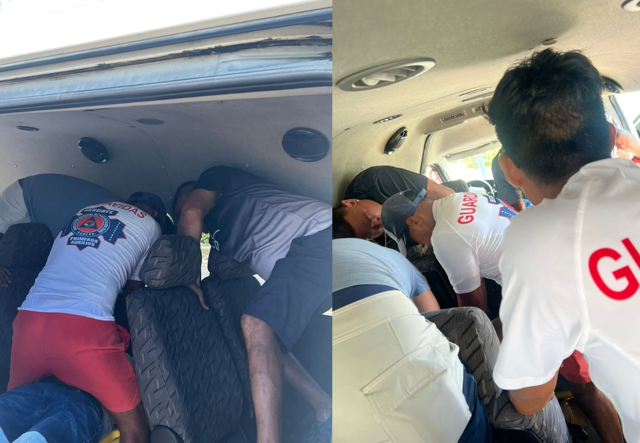 El turista fue trasladado de emergencia al hospital