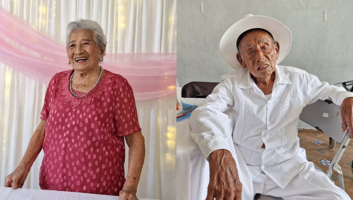 Abuelitos celebran un siglo de vida en Progreso: Destacan la importancia de mantenerse activo y comer sano  