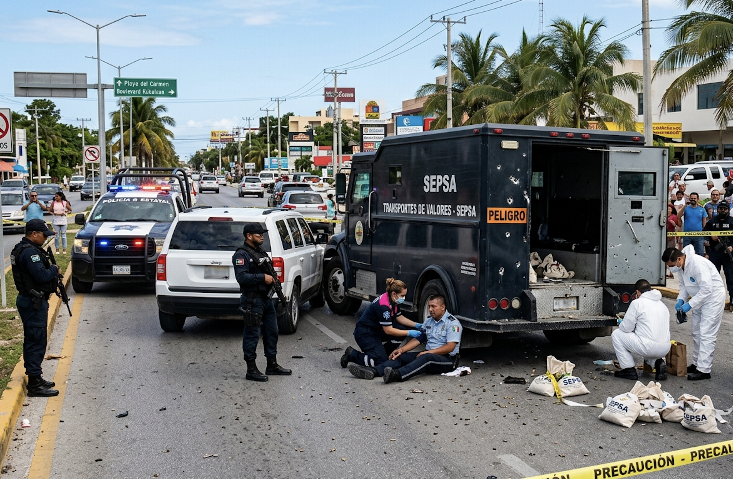 El guardia de Cometra recibió cerca de tres disparos en el atraco