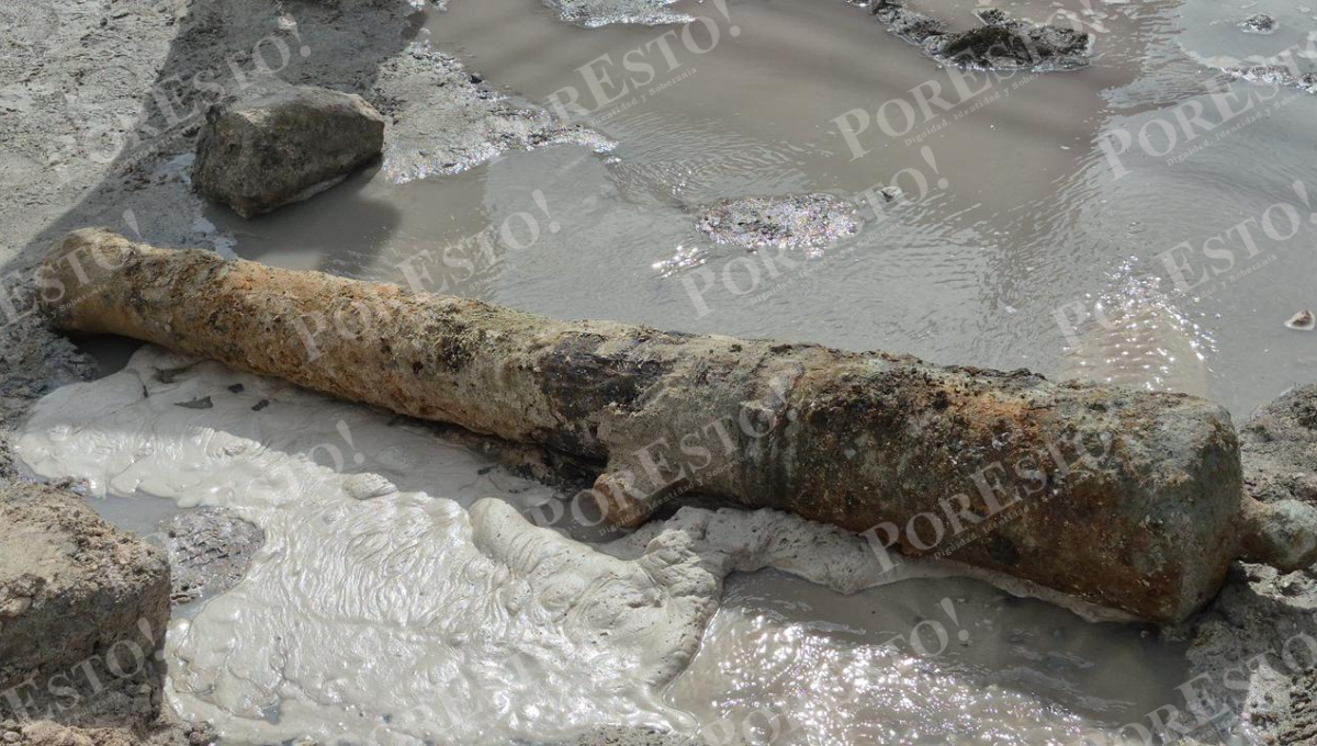 El descubrimiento ocurrió durante trabajos de repavimentación y colocación de tubería.