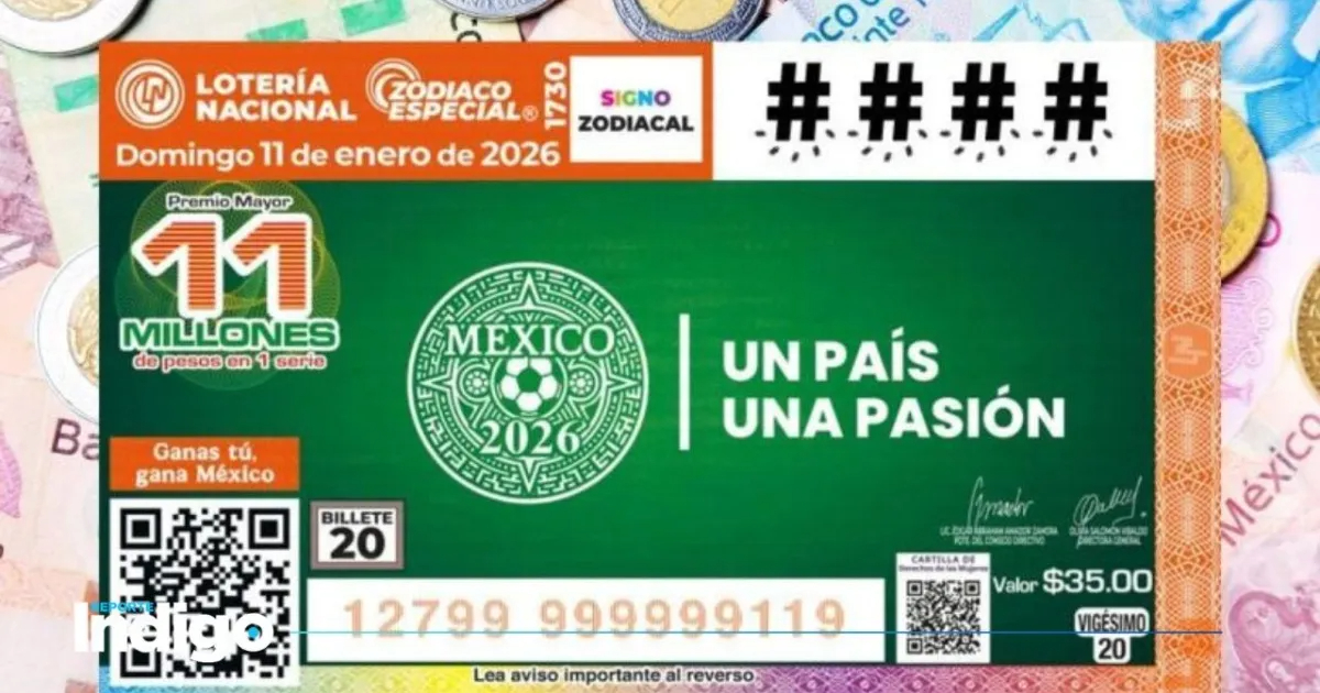 El boleto de este sorteo