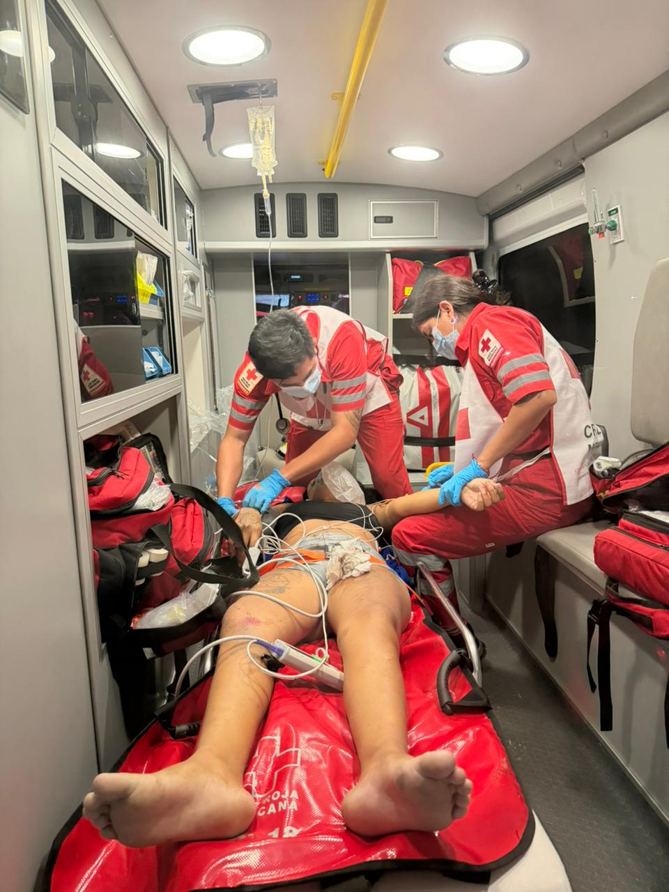 La presunta responsable fue trasladada de emergencia al hospital