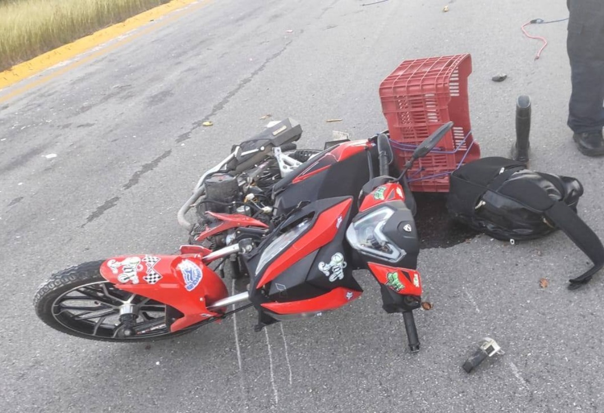 Testigos del incidente señalaron que este fue provocado por el mismo motociclista