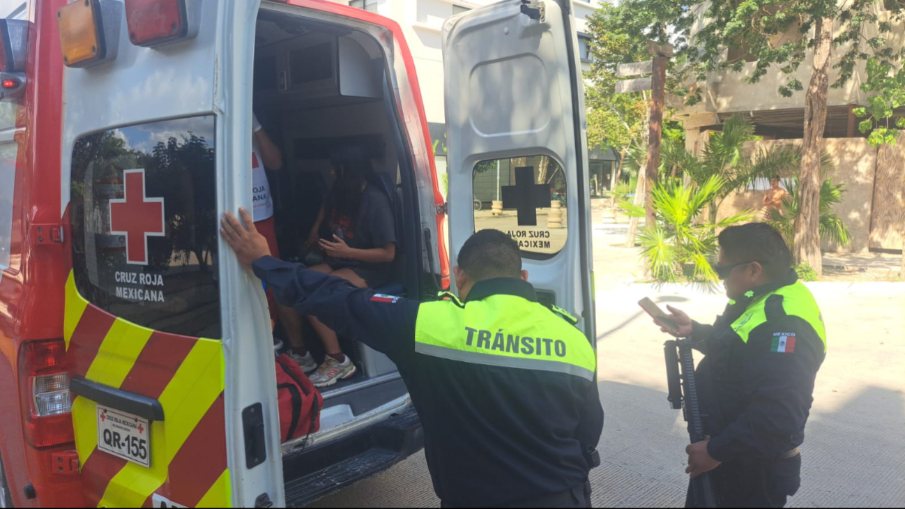 Las dos lesionadas fueron trasladadas a un hospital