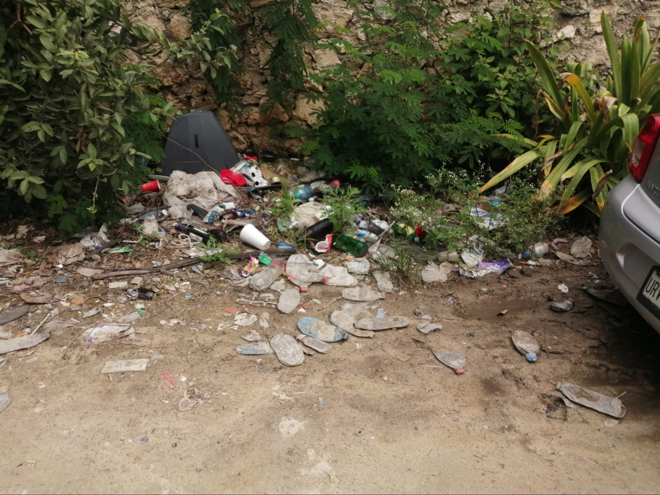 La presencia de basura es otra problemática con la que lidian