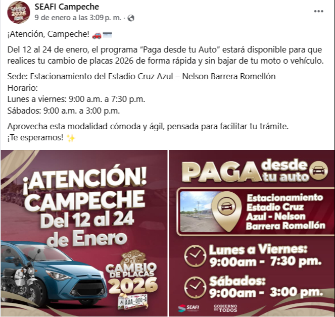 La modalidad “desde el auto” concluirá oficialmente este sábado.