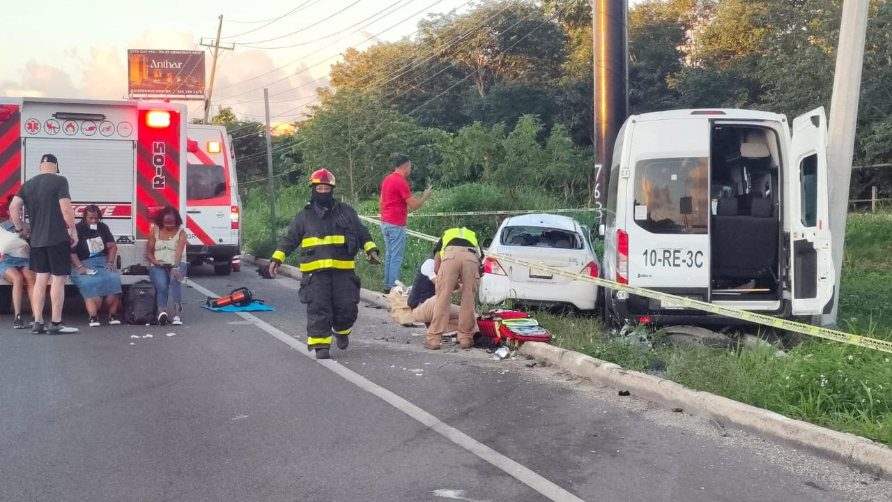 El accidente ocurrió de madrugada a la altura del kilómetro 309, cerca del hotel Secret Maroma.