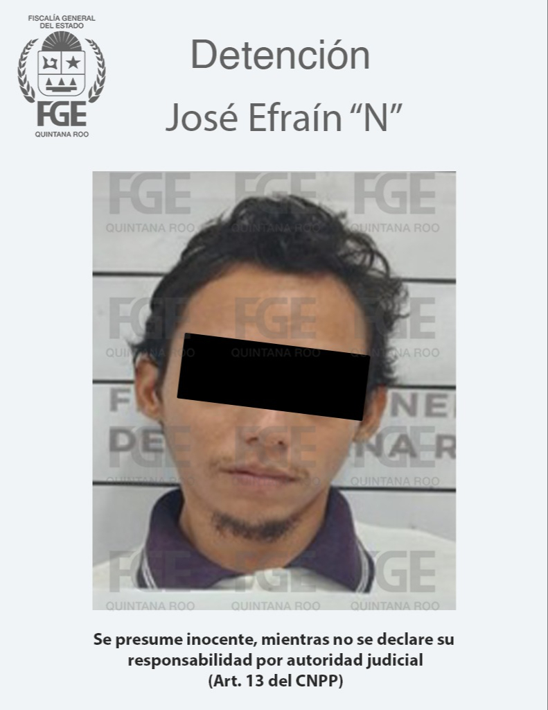El primer detenido de esta misma red de distribución que operaba desde Puerto Morelos fue identificado como José Efraín “N”
