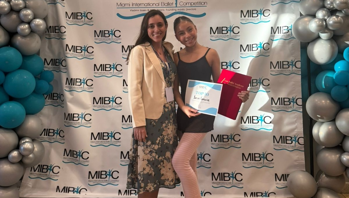 Sara Janelle García García se posiciona entre las 10 mejores de la Miami International Ballet Competition