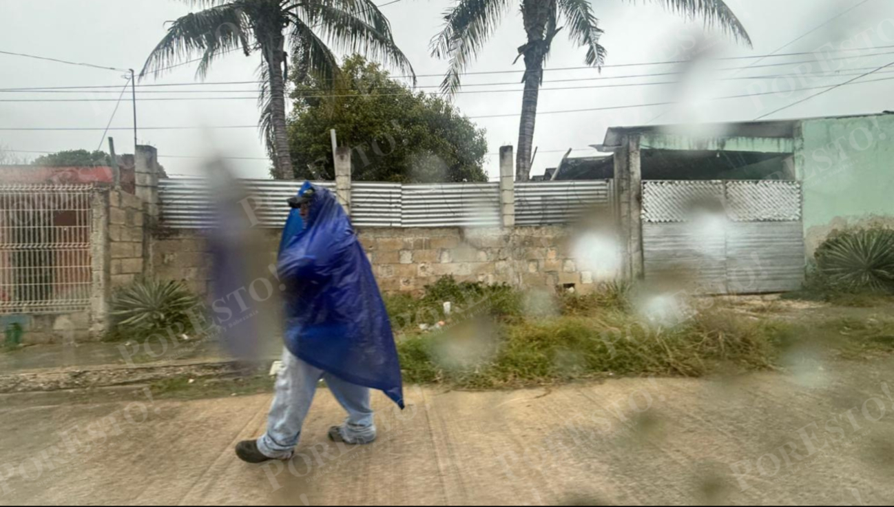 Las lluvias y el descenso de temperatura se mantienen también en Hool, Sihochac y Felipe Carrillo Puerto.
